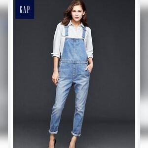 Gap 1969 Cross Back Denim Overalls Size Large